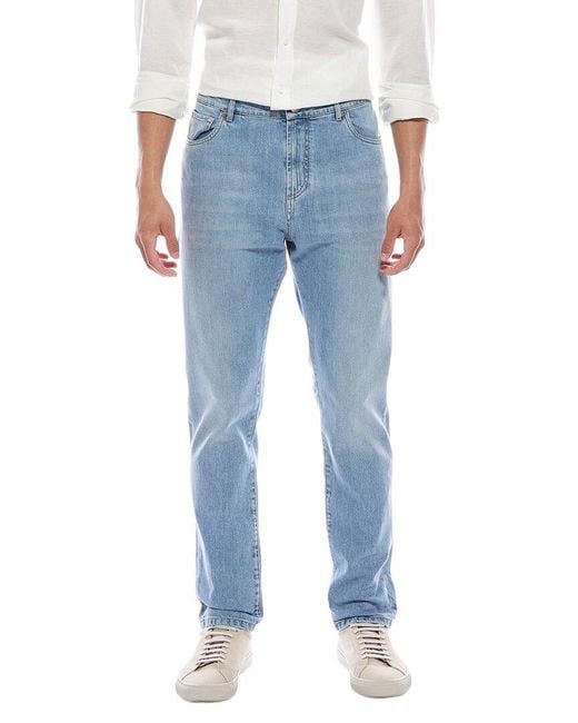Brunello Cucinelli Blue Carrot Fit Jean for men