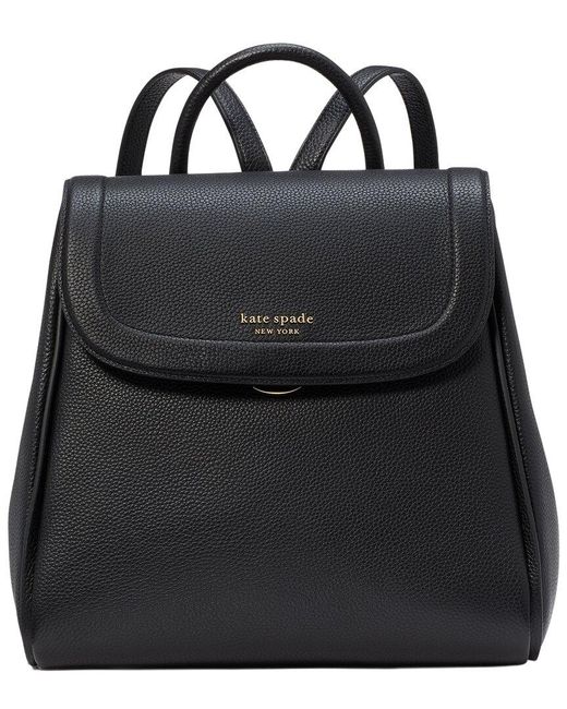Kate Spade Black Knott Leather Backpack