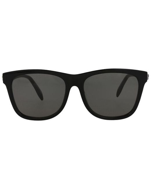 McQueen Black Am0158Sa 56Mm Sunglasses