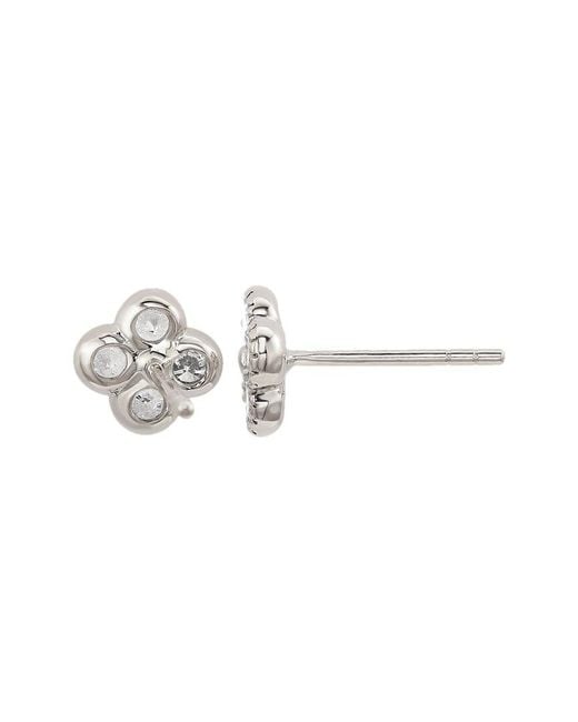 Suzy Levian White 14k 0.70 Ct. Tw. Diamond Clover Studs