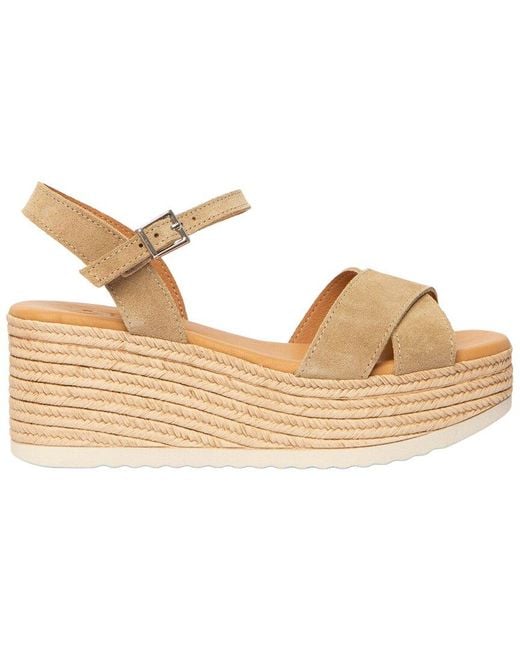 Menina Step Metallic Rita Suede Espadrille