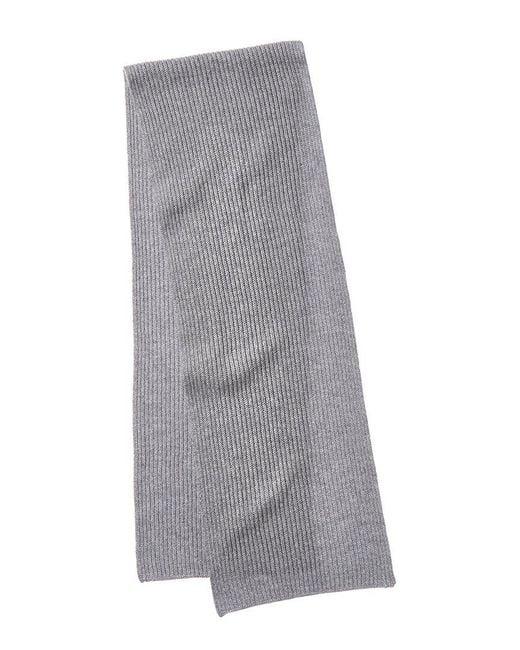 NAADAM Gray Collection Ribbed Wool & Cashmere-Blend Scarf