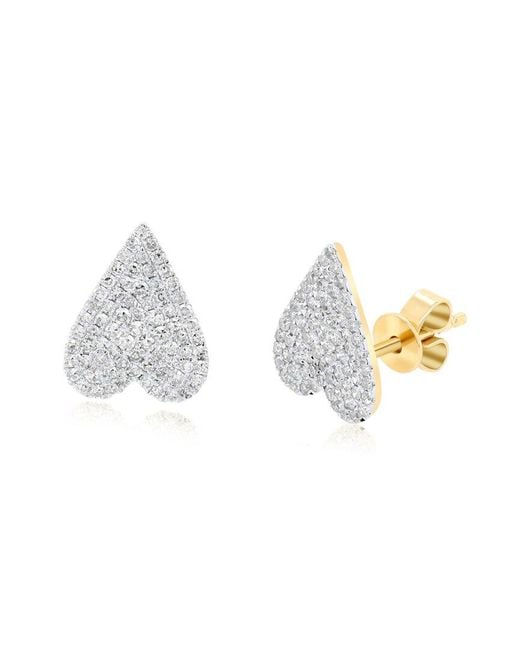 Diana M Metallic 14k 0.46 Ct. Tw. Diamond Earrings