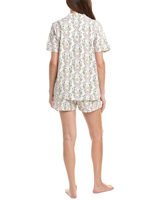 Bedhead White 2Pc Short Pajama Set