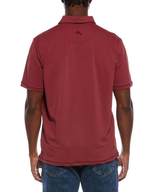 Tommy Bahama Red Costa Wave Polo Shirt for men