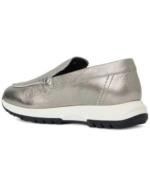 Aquatalia White Karena Waterproof Leather Sneaker