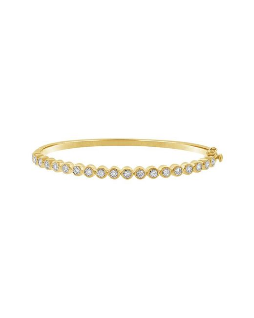 Sabrina Designs White 14k 0.43 Ct. Tw. Diamond Bangle Bracelet