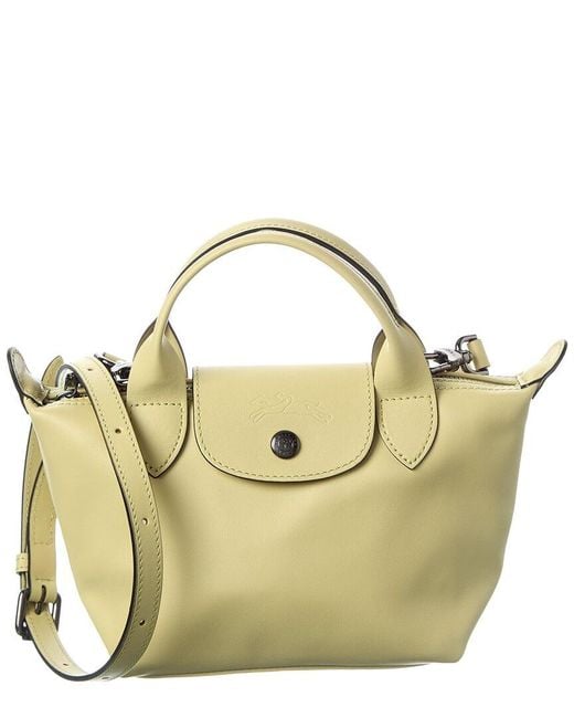 Longchamp Metallic Le Pliage Xtra Leather Mini Satchel