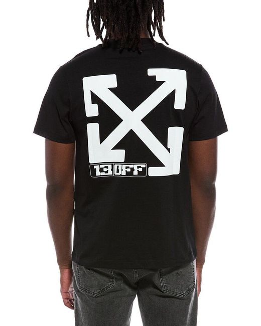 Off-White c/o Virgil Abloh Black Off- T-Shirt for men