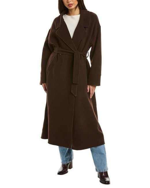 Ba&sh Brown George Wool & Cashmere-blend Coat
