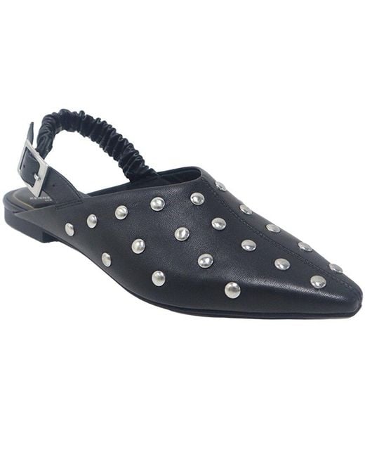 Kenneth Cole Blue Nicola Leather Flat