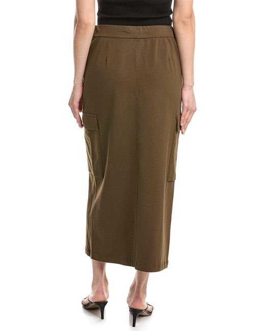 Eileen Fisher Green Maxi Cargo Skirt