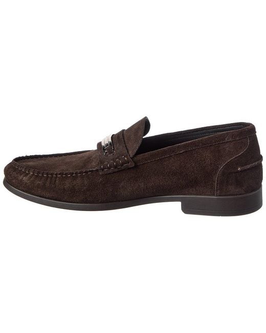 Bally Brown Cronus Suede Loafer for men