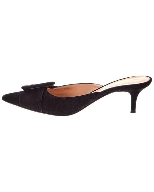Gianvito Rossi Black Suede Pump