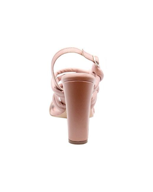 Charles David Pink Lonestar Leather Sandal