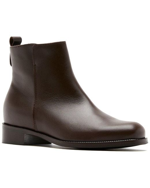 La Canadienne Brown Sea Leather Bootie