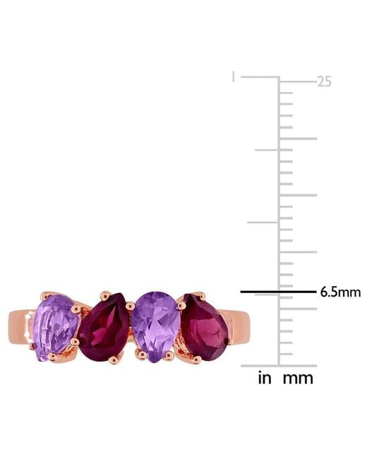 Rina Limor Pink 1.46 Ct. Tw. Amethyst & Rhodolite Ring