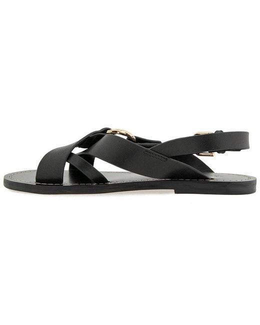 Rebecca Minkoff Black Jayla Leather Sandal