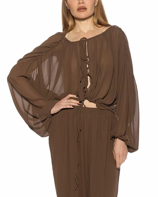 Alexia Admor Brown Luca Top