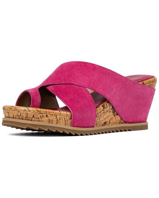 Donald J Pliner Pink Sisu Leather Sandal