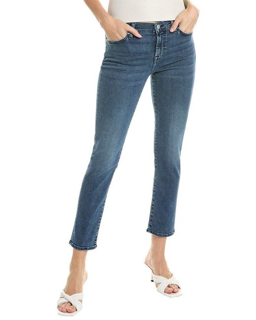 7 For All Mankind Blue Roxanne Cleo Ankle Jean