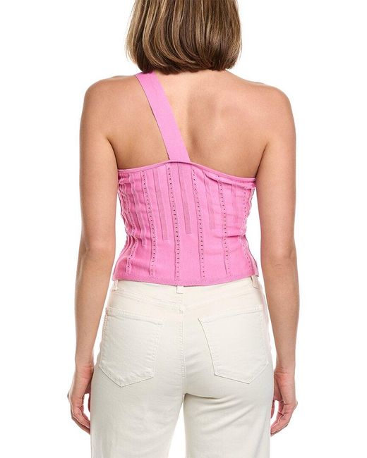 AMUR Purple Rena Knit Top