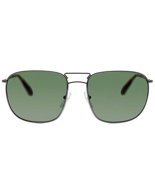 Prada Green Aviator 60mm Sunglasses