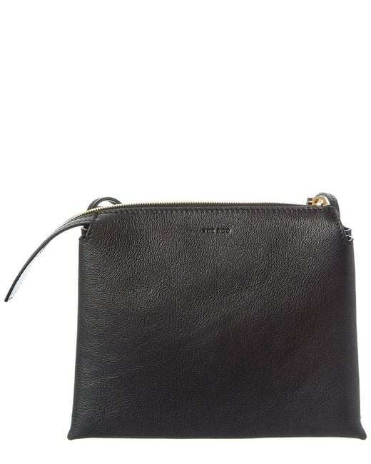 The Row Black Leather Crossbody