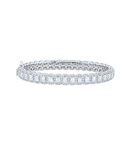 Diana M Multicolor Fine Jewelry 18k 10.20 Ct. Tw. Diamond Bangle