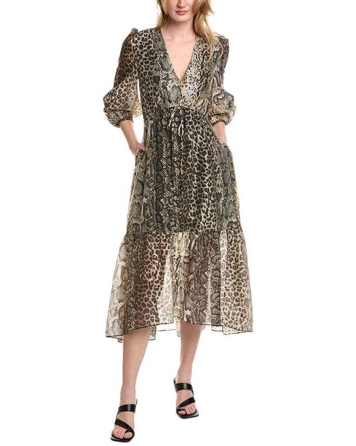 AllSaints Natural Rosia Midi Dress