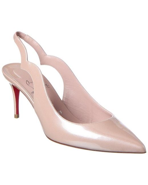 Christian Louboutin Pink Hot Chick Sling 70 Patent Pump