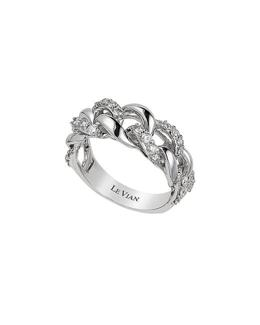 Le Vian Metallic Le Vian Vanilla Links 14k 0.50 Ct. Tw. Diamond Half-eternity Ring