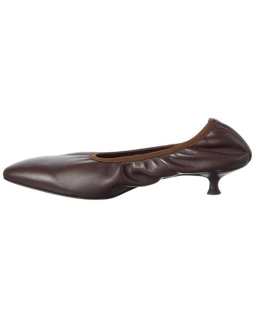 Aeyde Brown Hermia Leather Pump