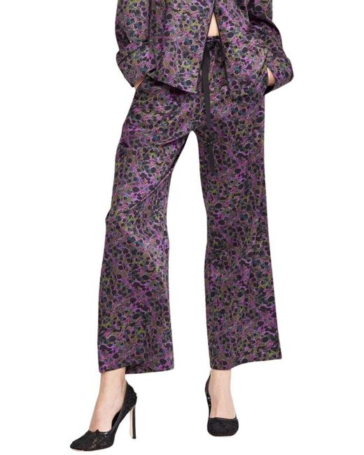 Cynthia Rowley Purple Marble Pajama Pant