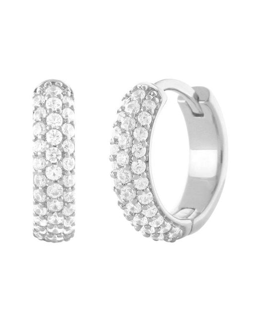 Lab Grown Diamonds White 14k 0.38 Ct. Tw. Lab Grown Diamond Hoops