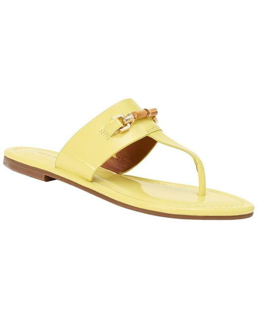 J.McLaughlin Metallic Nora Patent Flip Flop