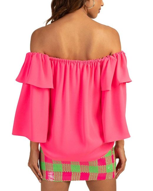 Trina Turk Pink Excited Top
