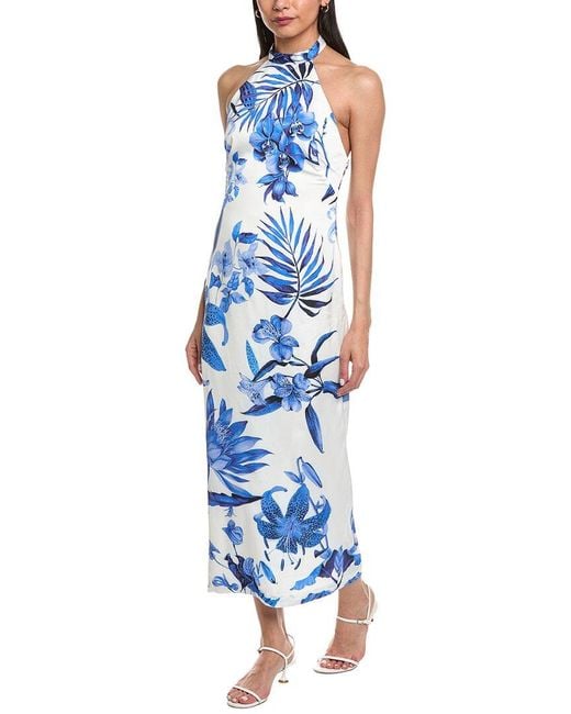 Rococo Sand Blue Midi Dress