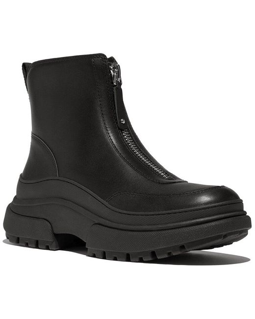Fitflop Black Wylder Leather Boot
