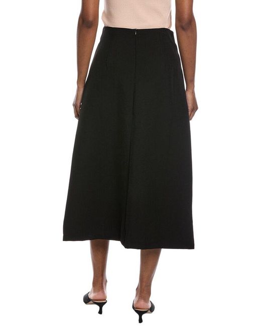 Beulah London Black Midi Skirt