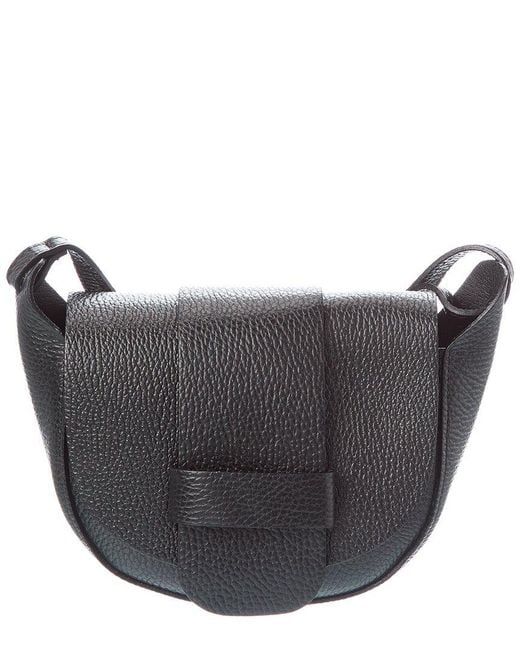 Persaman New York Gray Greta18 Leather Crossbody