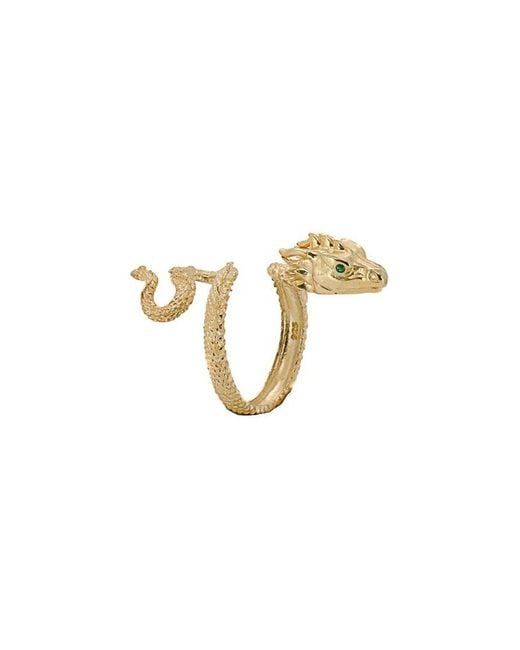 Ebru Jewelry White Protection & Luck Statement Adjustable Ring