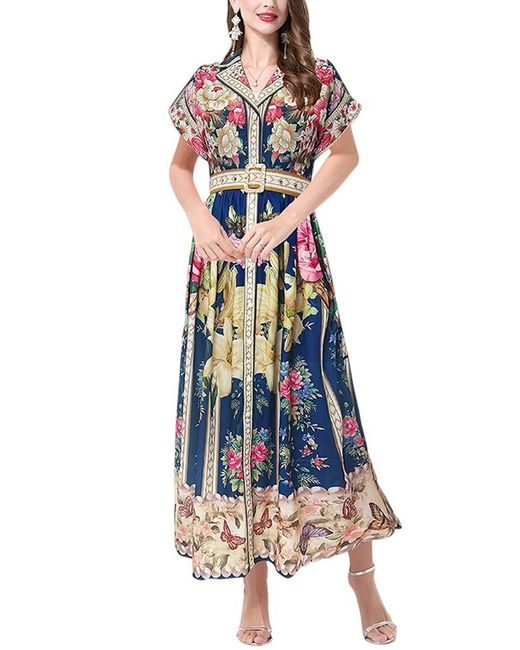 Kaimilan Blue Midi Dress