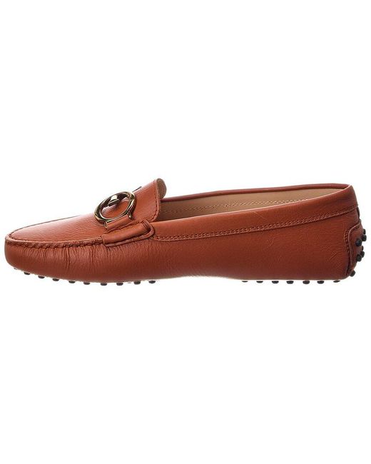 Tod's Brown Gommini Leather Loafer