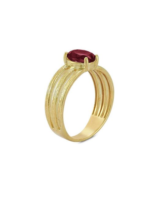 Reiss Metallic 14k 1.66 Ct. Tw. Garnet Cocktail Ring