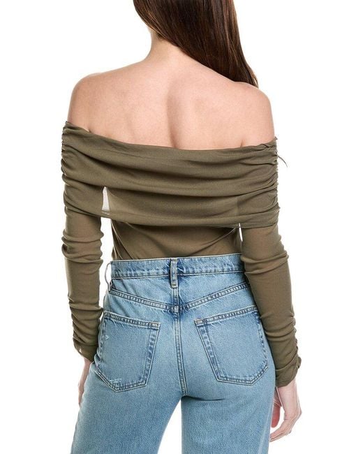 Free People Blue Forget Me Not Bodysuit