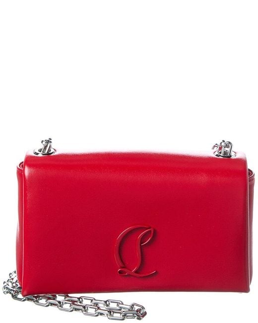 Christian Louboutin Red Loubi54 Leather Shoulder Bag