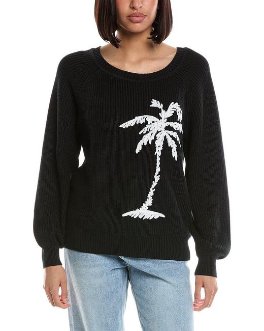 Tommy Bahama Black Breezy Palm Pullover