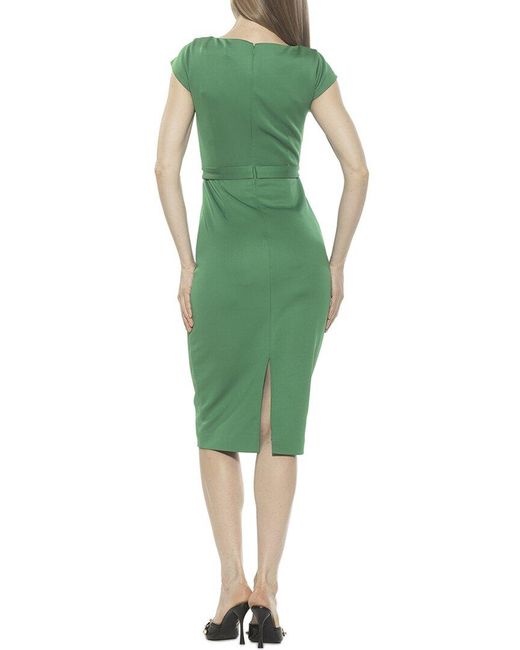 Alexia Admor Green Lavinia Sheath Dress