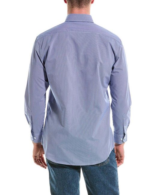 Tailorbyrd Blue On The Fly Performance Shirt for men